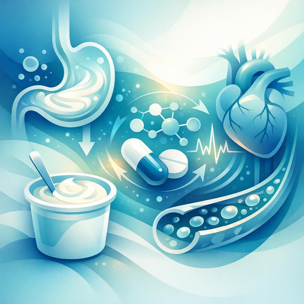 Medical illustration for Based on NIH | Is it safe to eat yogurt after taking losartan, or could dairy interfere with the medication’s absorption or effectiveness? - Persly Health Information
