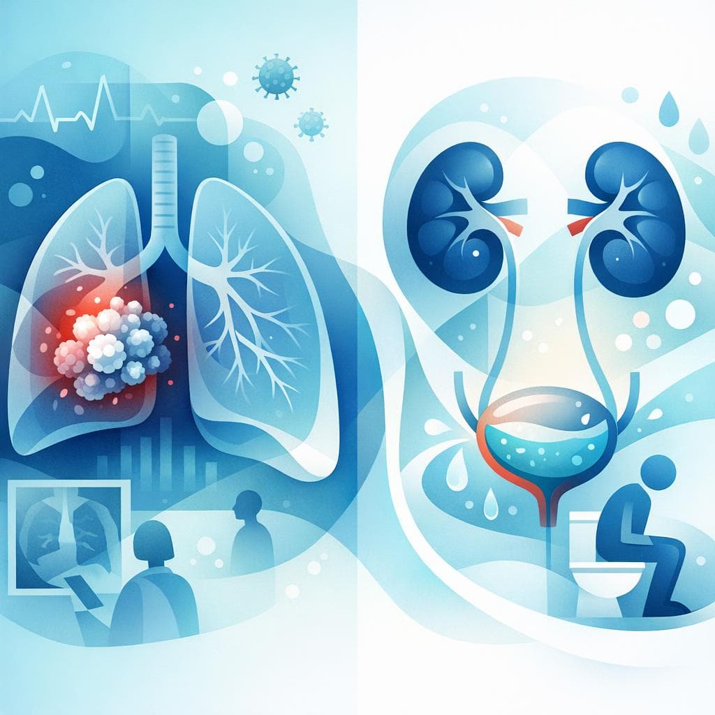 Medical illustration for Is frequent urination linked to lung cancer? - Persly Health Information