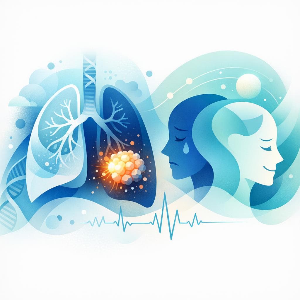 Medical illustration for Mood swings in lung cancer: causes and care - Persly Health Information