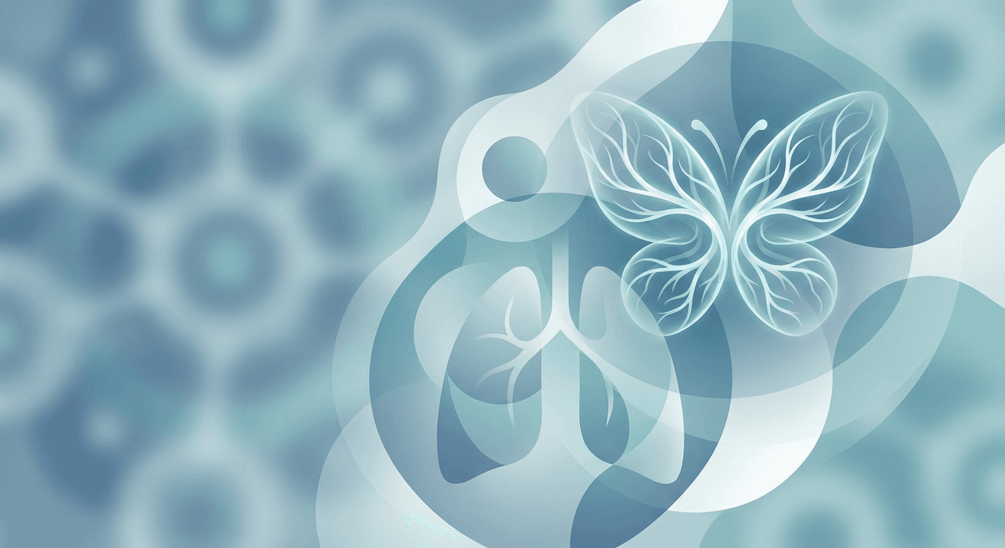 Medical illustration for PubMed 자료 기반 | 전신홍반루푸스에서 기침이 나타나는 원인과 동반될 수 있는 증상, 주로 연관되는 폐 또는 흉막 합병증은 무엇인가요? - Persly Health Information