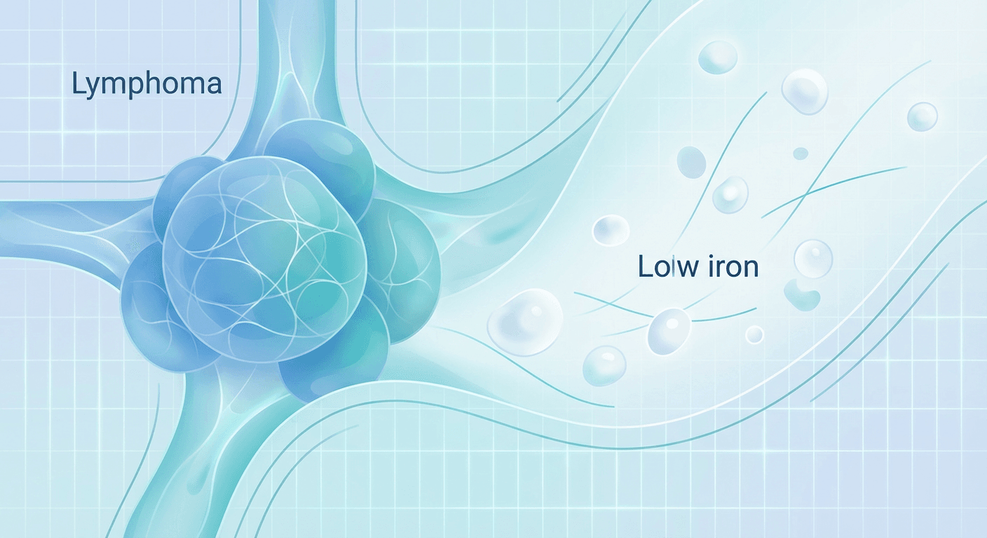 Medical illustration for 림프종에서 저철분의 의미와 관리 방법 - Persly Health Information