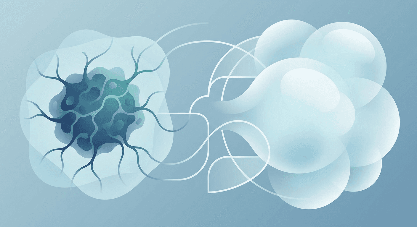 Medical illustration for WHO 자료 기반 | 흑색종 환자에게서 복부 팽만감(더부룩함)이 나타날 수 있으며 이는 질환의 진행이나 전이를 시사하는 증상일 수 있나요? - Persly Health Information