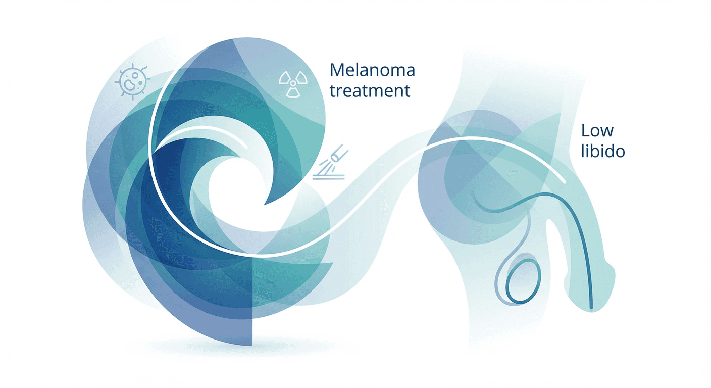 Medical illustration for Low Libido After Melanoma Treatment: Causes and Care - Persly Health Information