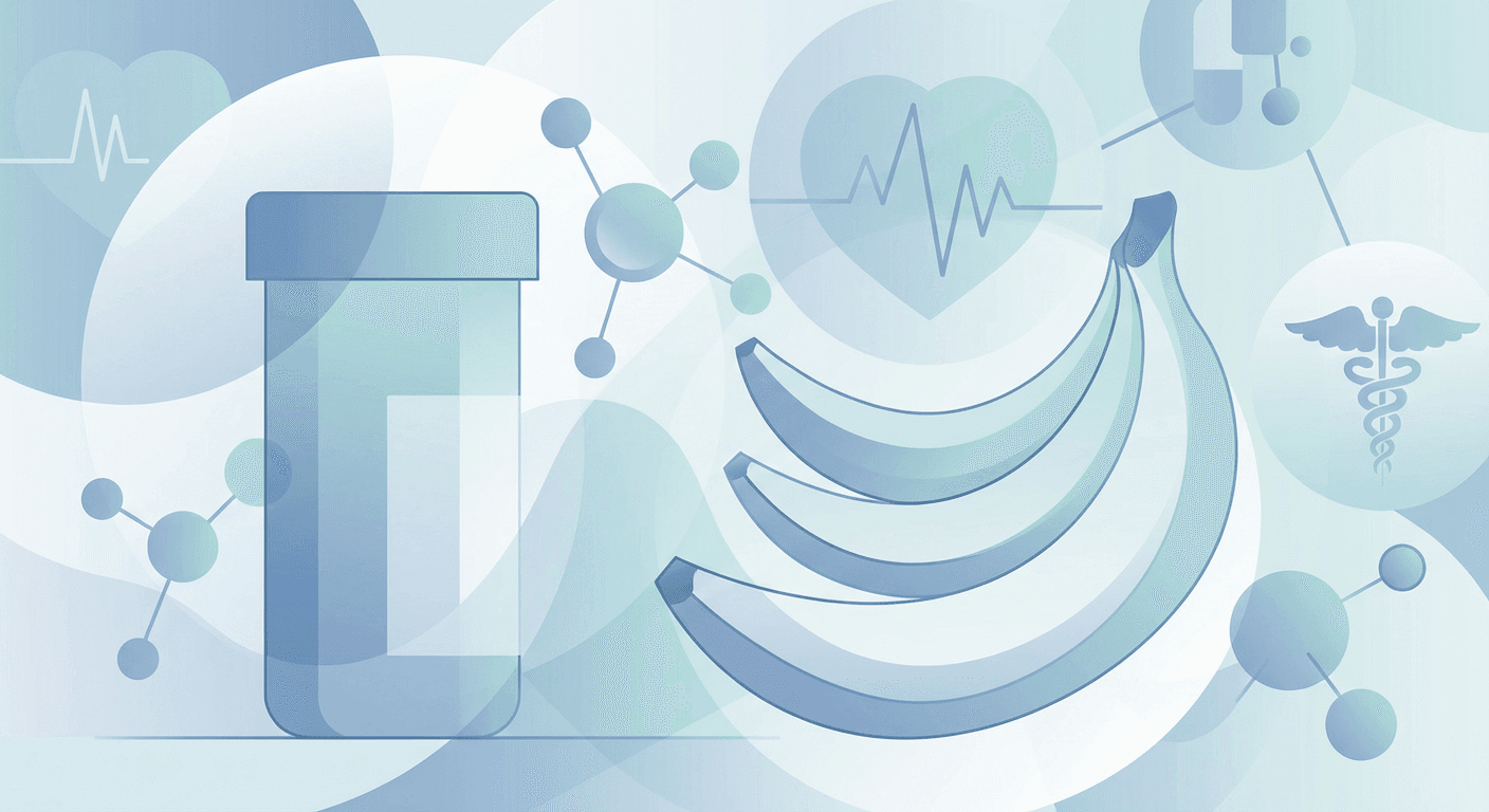 Medical illustration for 网传服用二甲双胍(Metformin)不能吃香蕉,这是真的吗? - Persly Health Information