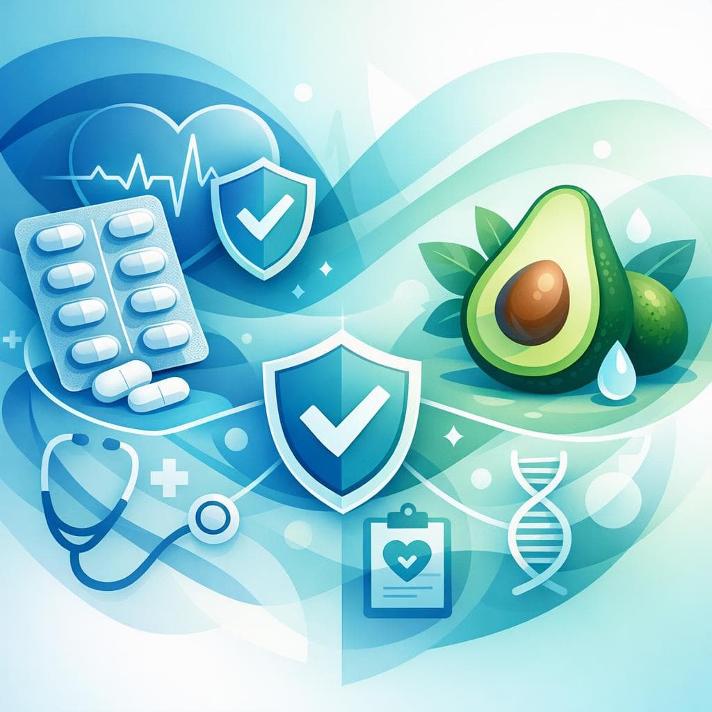 Medical illustration for Based on PubMed | Is it safe to eat avocado every day while taking metoprolol, or could it affect the medication’s effectiveness or side effects? - Persly Health Information