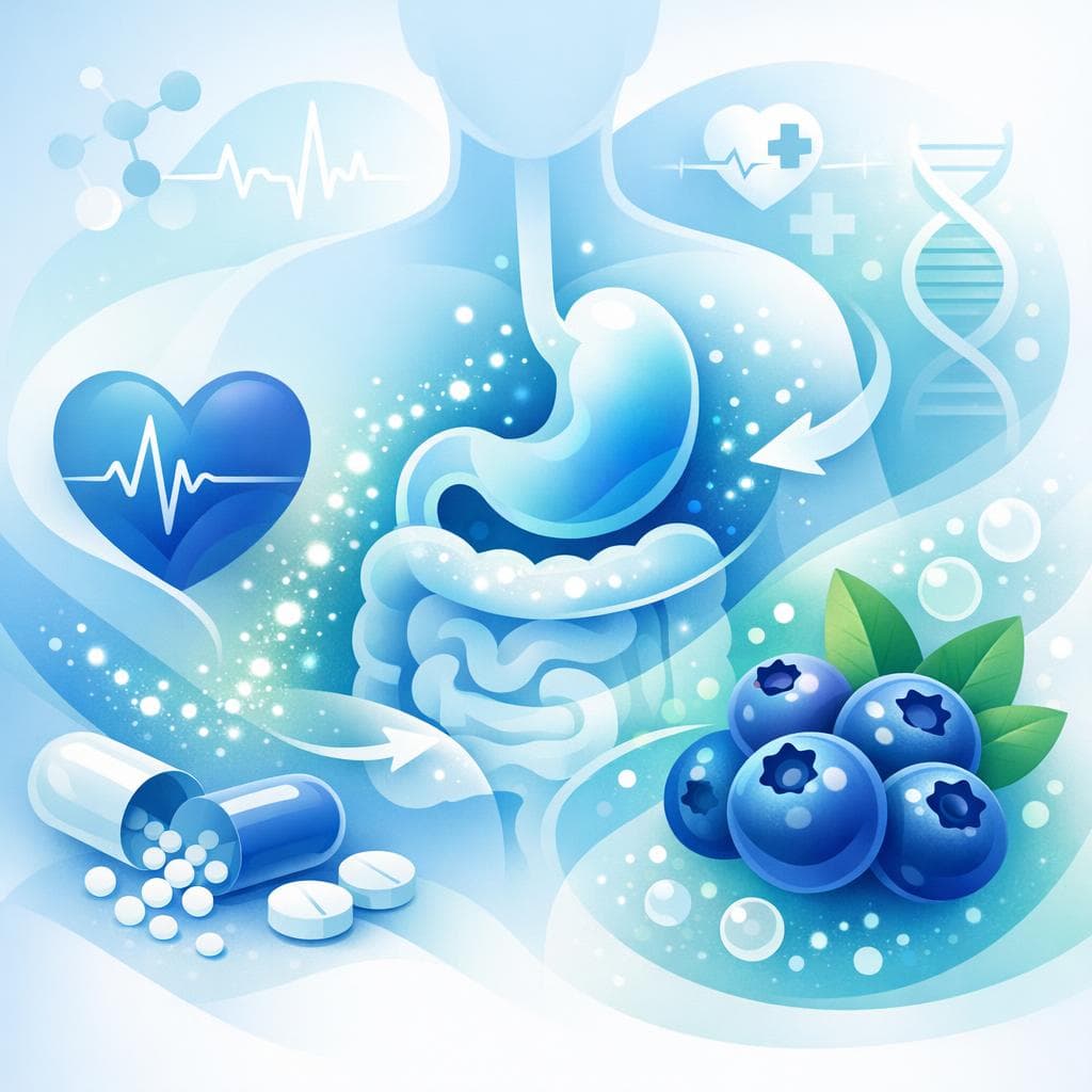 Medical illustration for Based on NIH | Do blueberries interact with metoprolol if I eat them shortly after taking my dose? - Persly Health Information