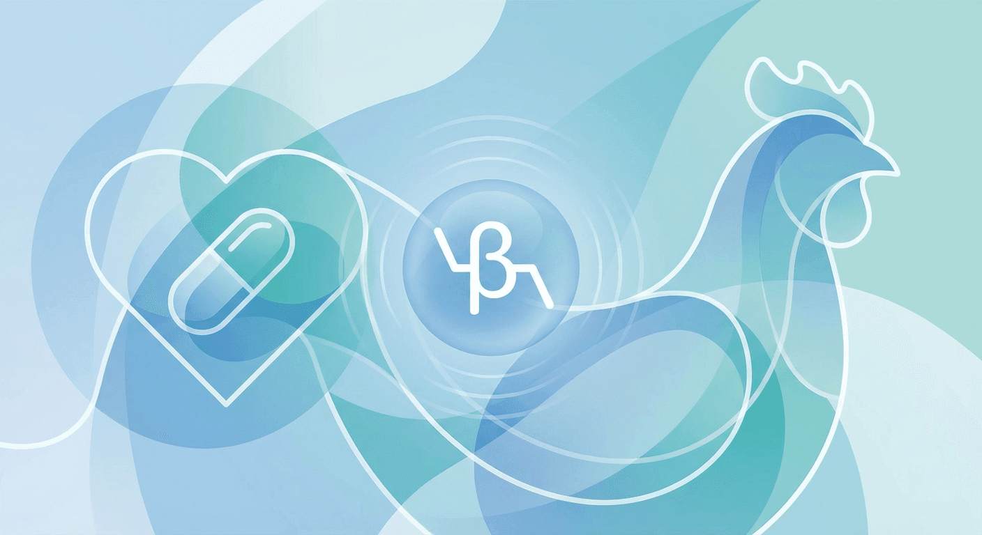 Medical illustration for ¿El metoprolol tiene alguna interacción conocida con la carne de pollo o con platos como pollo frito o caldo de pollo? - Persly Health Information