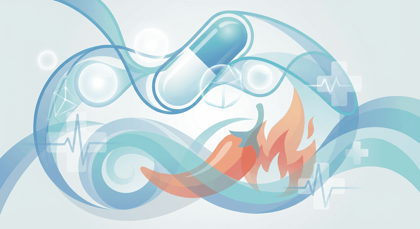 Medical illustration for ¿Es seguro consumir alimentos picantes si estoy tomando Metoprolol, o pueden interferir con su efecto o aumentar el riesgo de efectos secundarios? - Persly Health Information