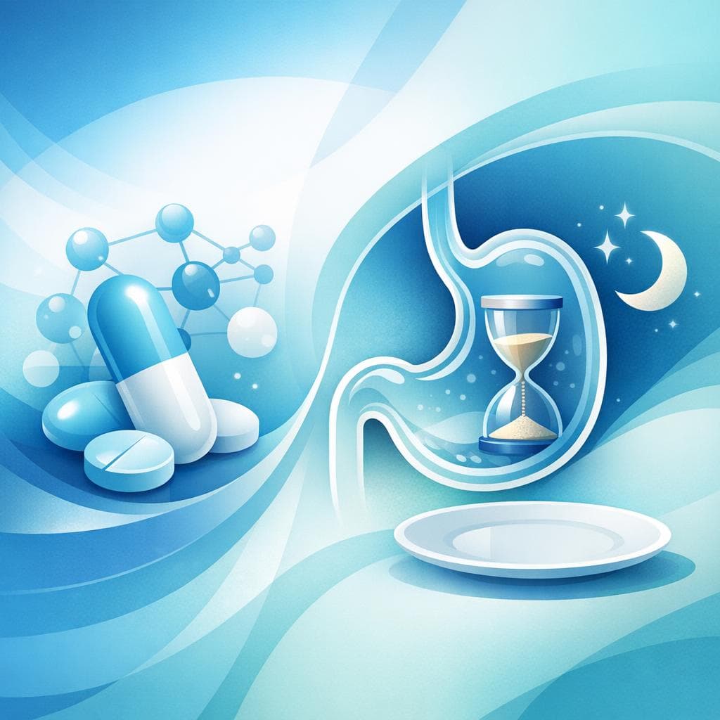 Medical illustration for 基于美国NIH资料 | 萘普生需要空腹服用吗,还是随餐服用更安全以减少胃部不适? - Persly Health Information