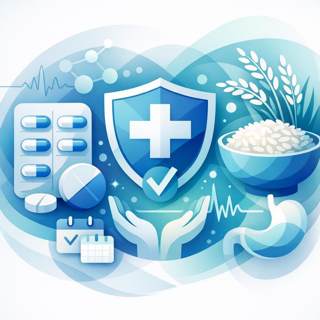 Medical illustration for PubMed 자료 기반 | 나프록센을 매일 복용해도 안전한가요? 밥(쌀)과 함께 복용해도 괜찮은지, 장기 복용 시 위장·신장 부작용 위험은 어느 정도인지 알고 싶습니다. - Persly Health Information