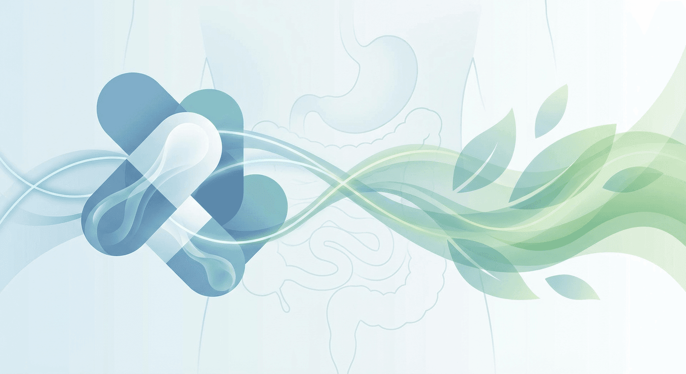 Medical illustration for ¿Puedo tomar té verde mientras uso omeprazol, o existe alguna interacción que reduzca su eficacia o aumente sus efectos adversos? - Persly Health Information