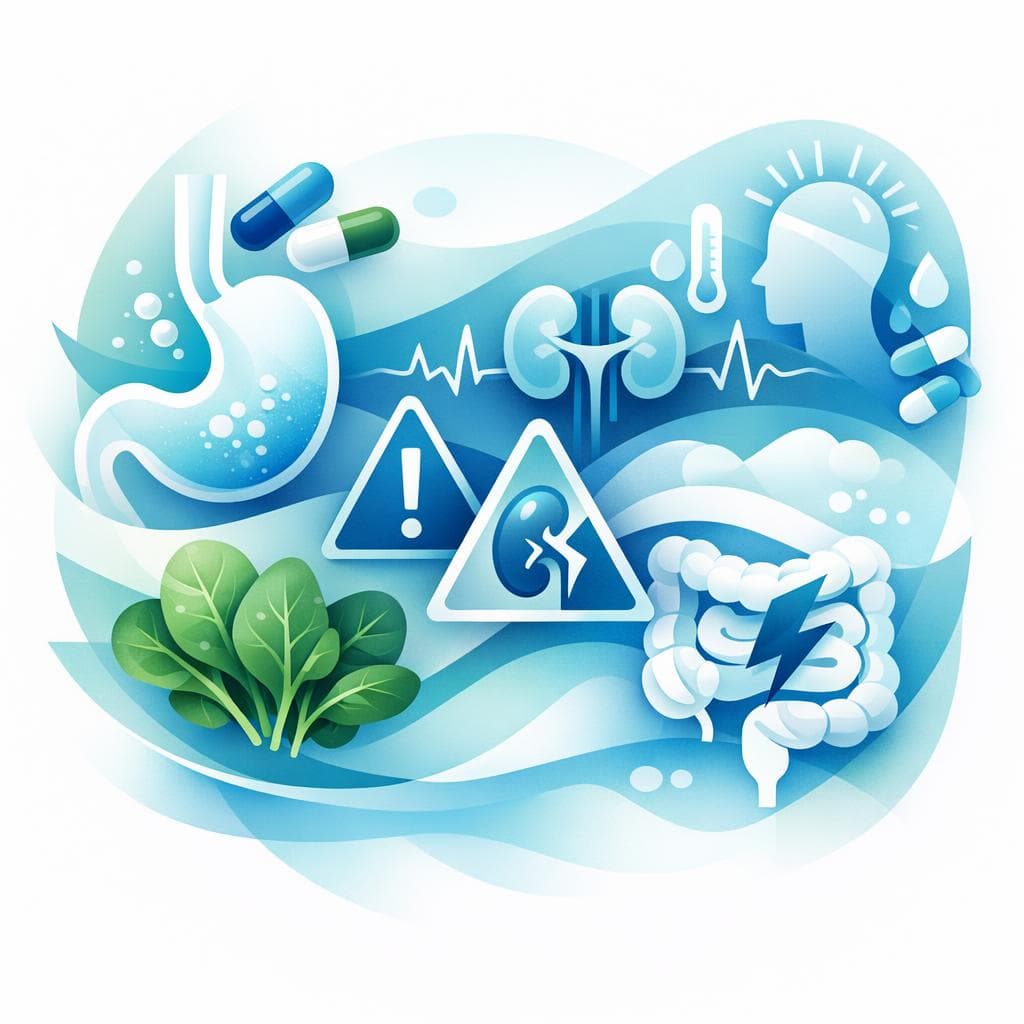 Medical illustration for Based on PubMed | Does taking omeprazole make it risky to eat spinach, or can spinach increase the likelihood of omeprazole side effects? - Persly Health Information