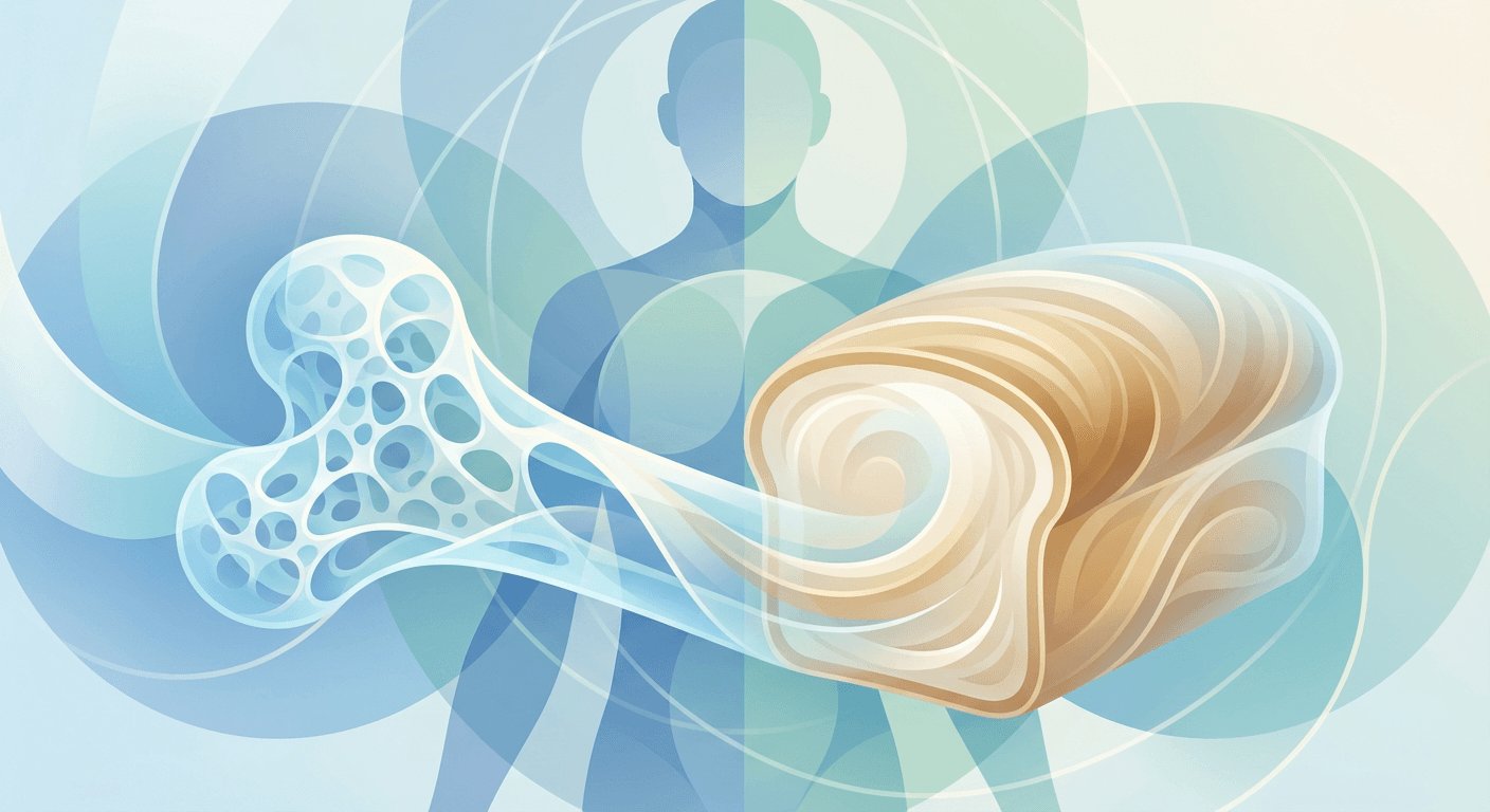 Medical illustration for Based on PubMed | Does eating whole-grain bread increase the risk of osteoporosis by reducing calcium absorption? - Persly Health Information