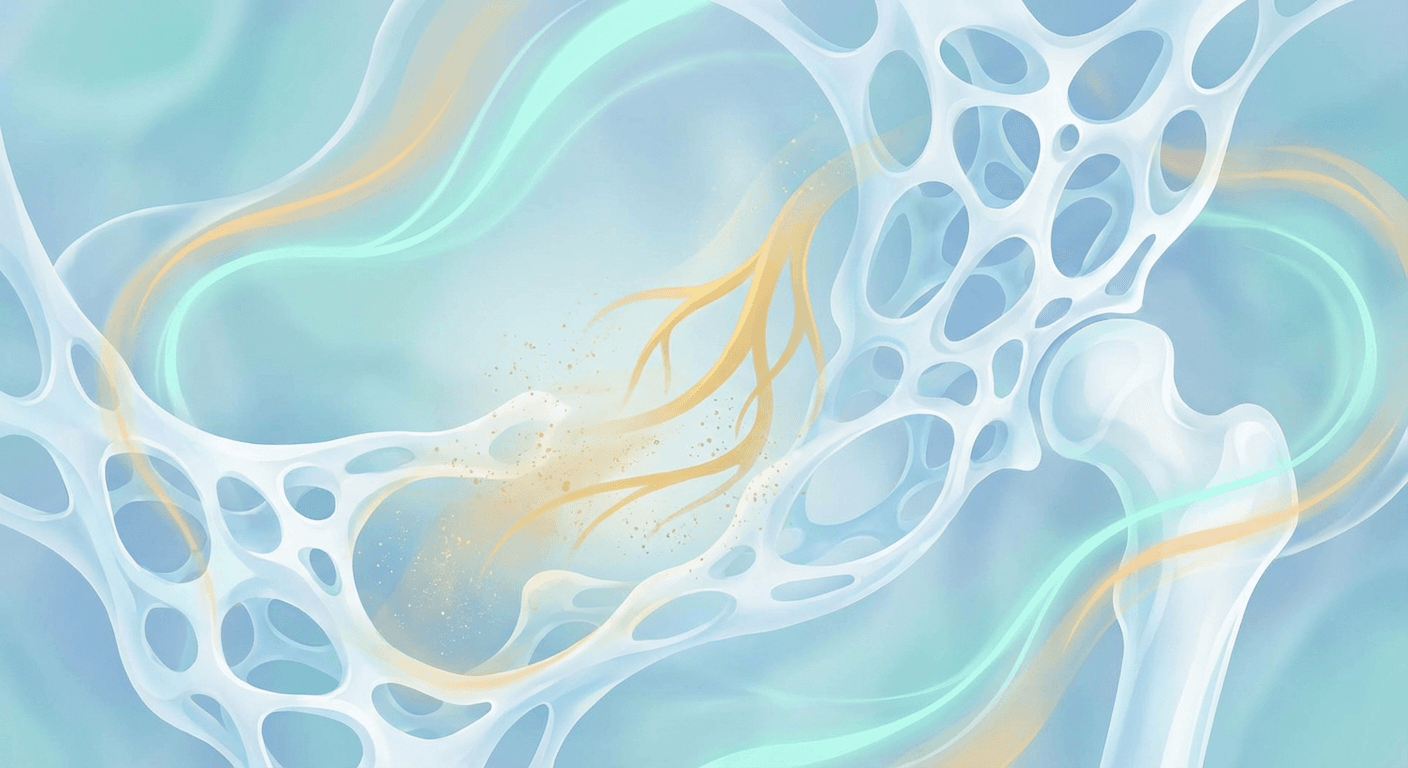 Medical illustration for Basado en NIH de EE.UU. | ¿Es verdad que la cúrcuma (curcumina) puede aumentar la densidad mineral ósea o prevenir fracturas en personas con osteoporosis? - Persly Health Information