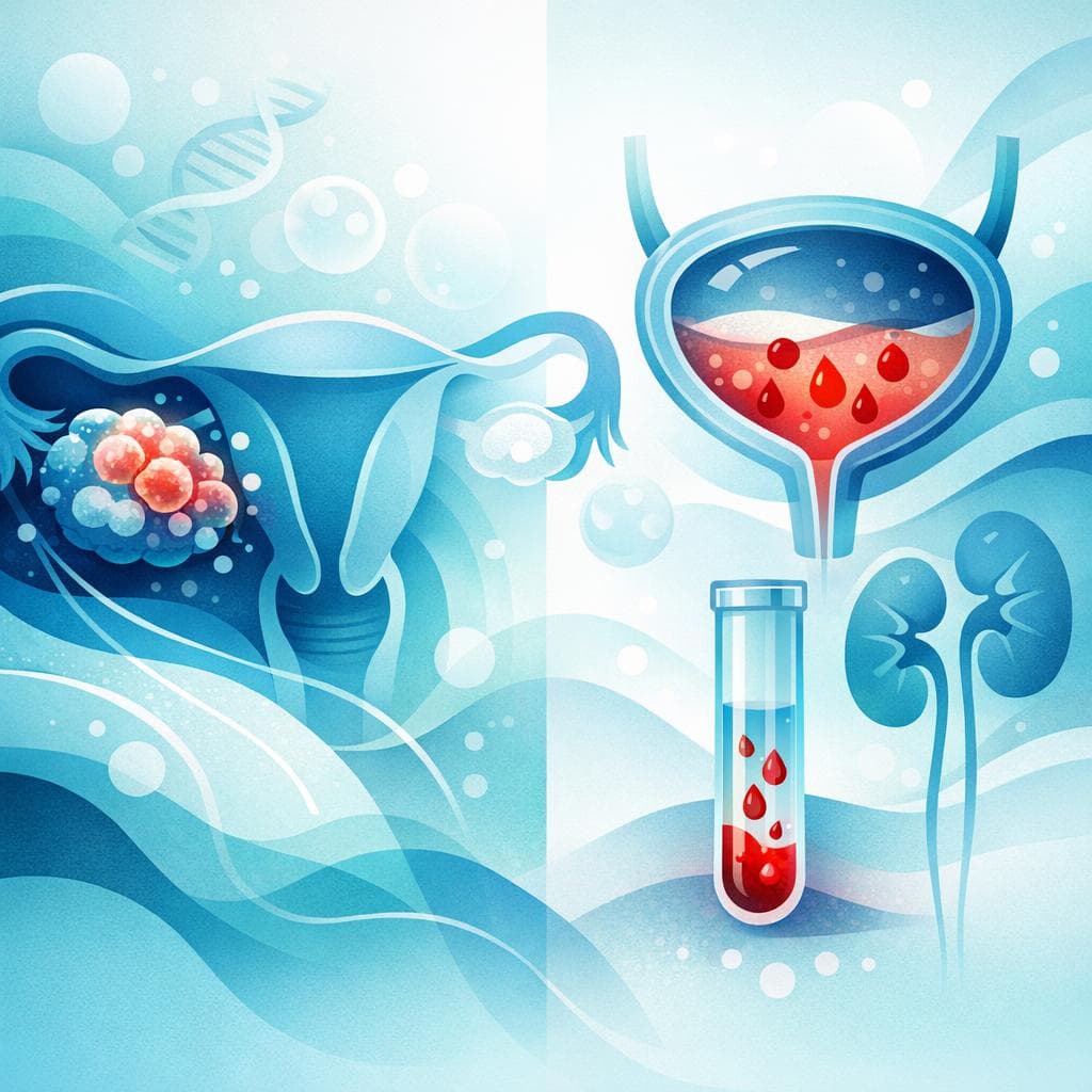 Medical illustration for Is blood in urine linked to ovarian cancer? - Persly Health Information