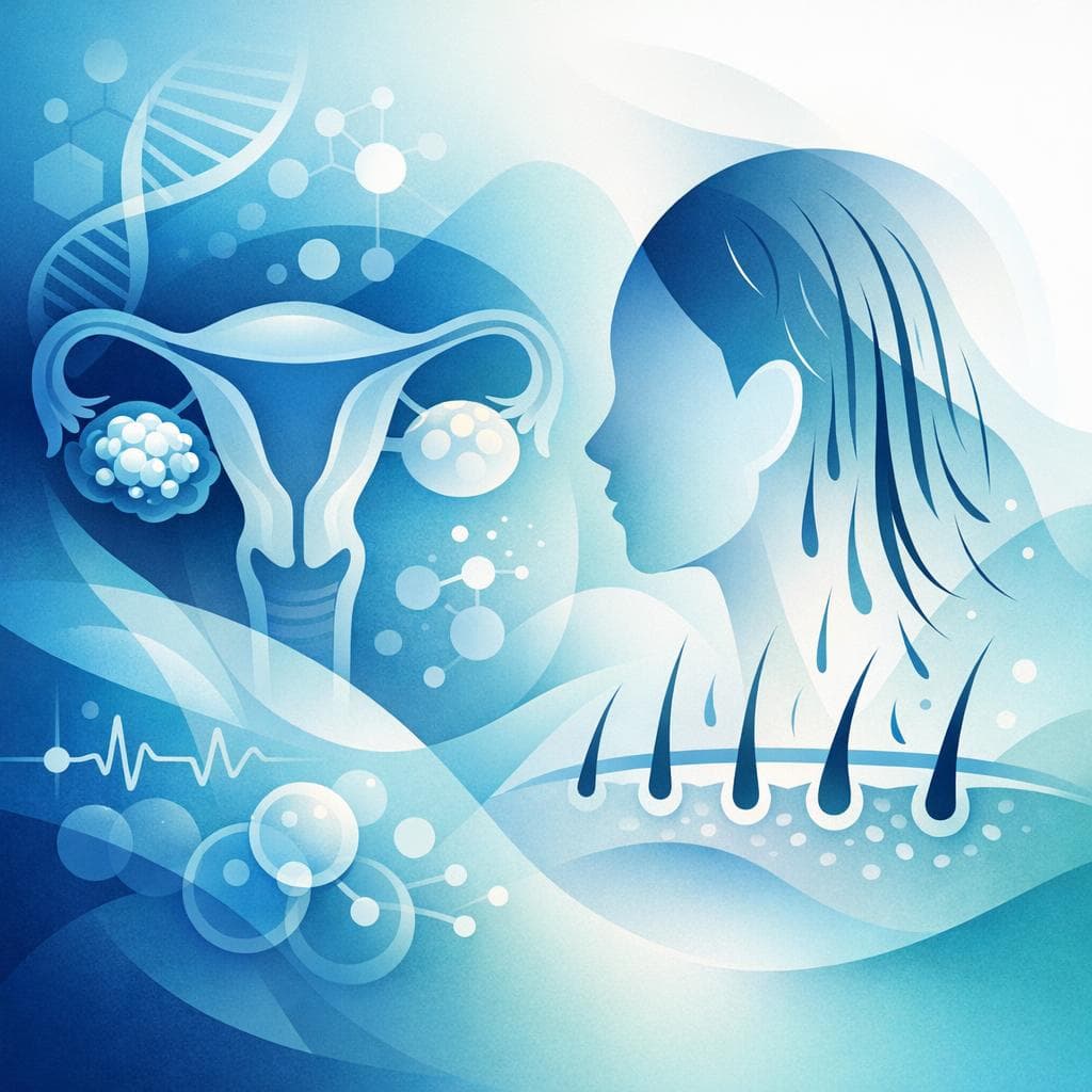 Medical illustration for Is hair loss a symptom of ovarian cancer? - Persly Health Information
