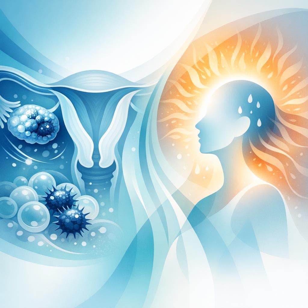 Medical illustration for Are hot flashes a symptom of ovarian cancer? - Persly Health Information