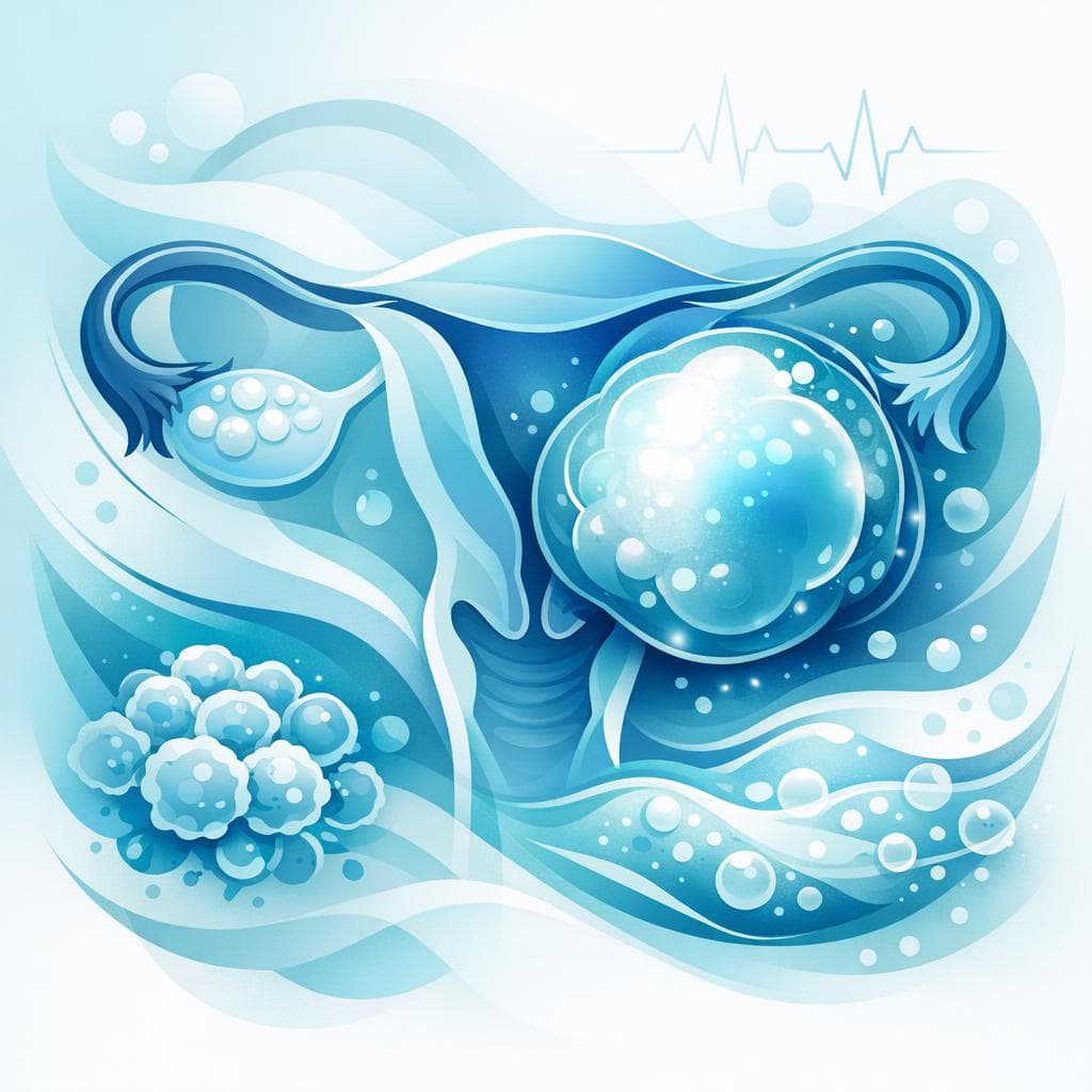 Medical illustration for Abdominal swelling in ovarian cancer: causes and care - Persly Health Information