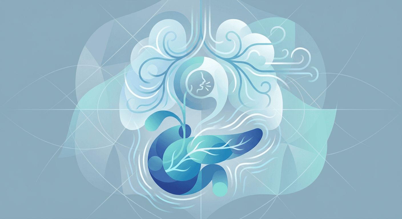 Medical illustration for 基于PubMed资料 | 胰腺炎会出现咳嗽吗?如果会,常见原因是什么,与感冒或支气管炎导致的咳嗽有何区别? - Persly Health Information