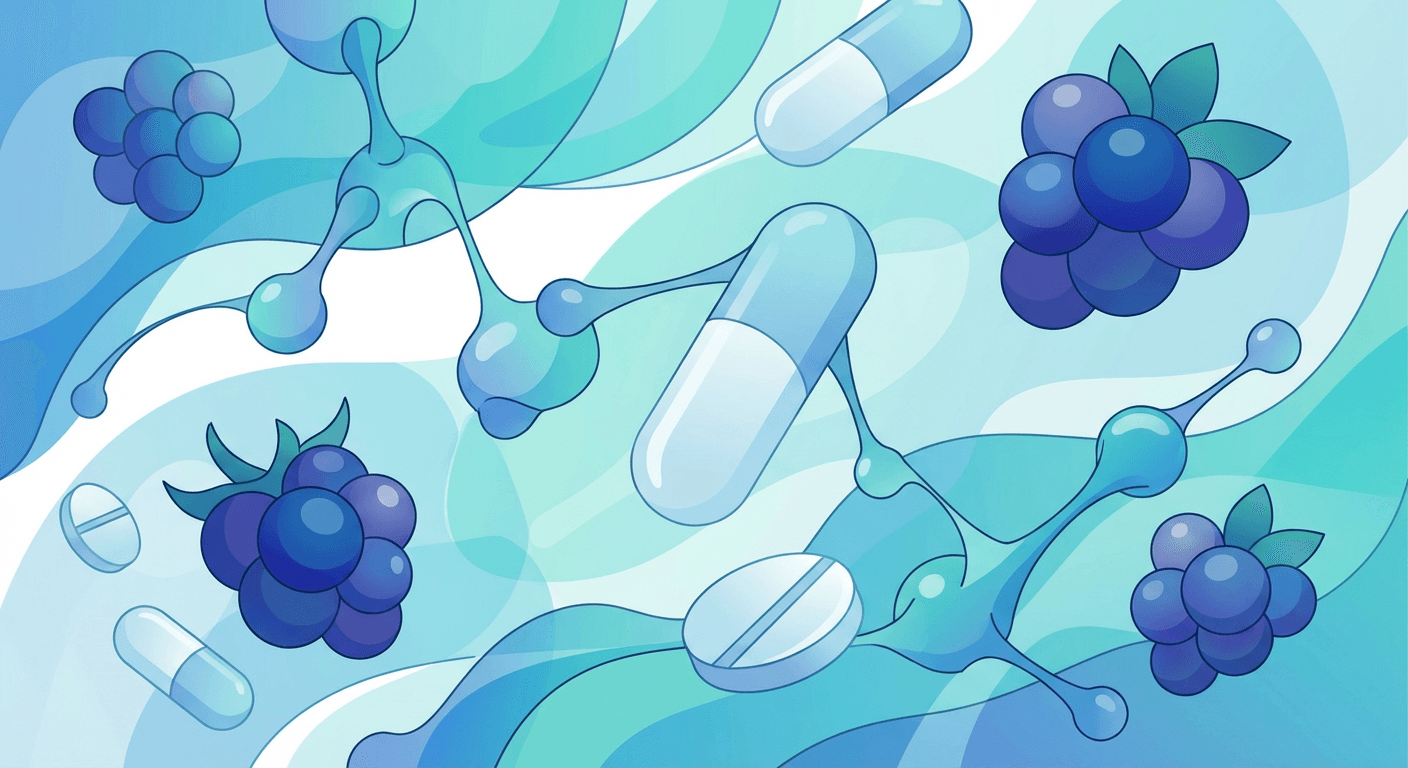 Medical illustration for Based on PubMed | Is it safe to eat blueberries while taking Pantoprazole, or could they interact with or reduce its effectiveness? - Persly Health Information