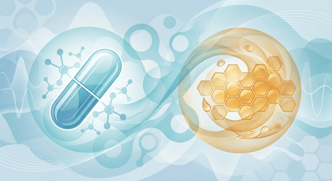 Medical illustration for Based on FDA | Does honey interfere with pantoprazole absorption or reduce its effectiveness if taken at the same time? - Persly Health Information