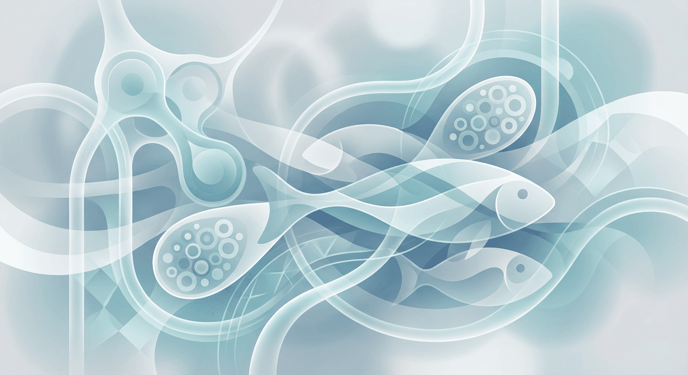 Medical illustration for Basado en NIH de EE.UU. | ¿Es cierto que comer pescado rico en omega-3 mejora los síntomas del síndrome de ovario poliquístico? - Persly Health Information