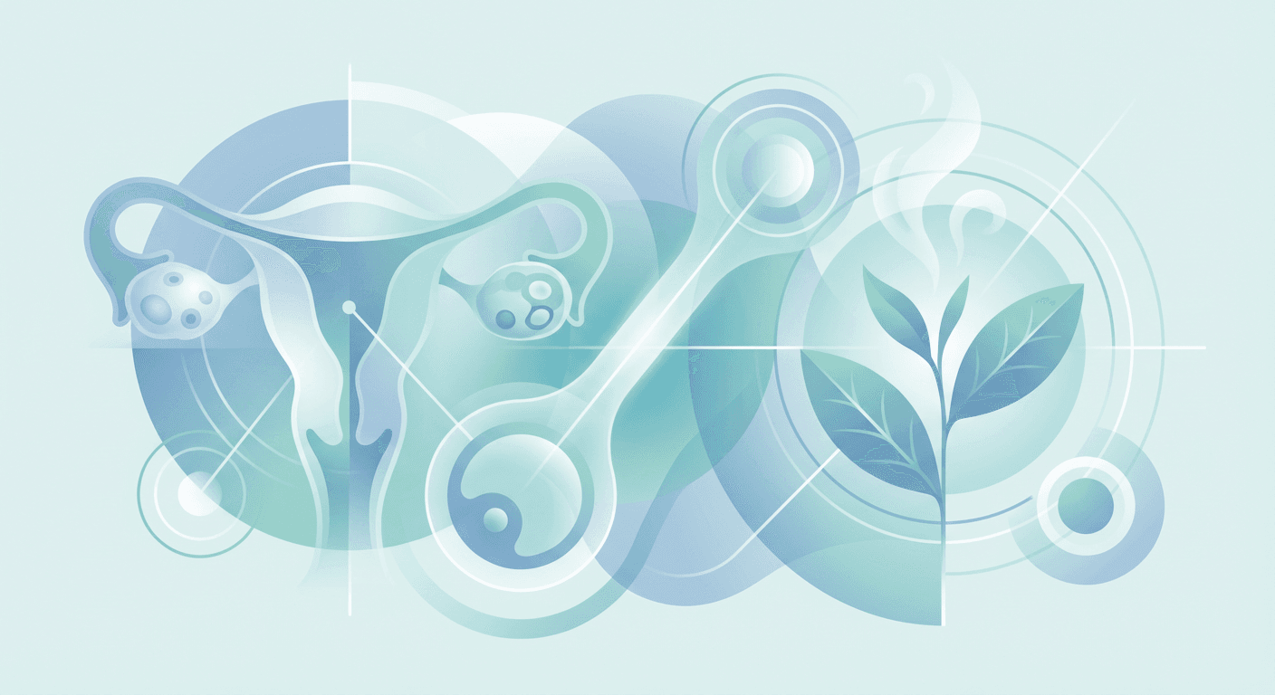 Medical illustration for 基于PubMed资料 | 绿茶是否被证实可以改善多囊卵巢综合征的症状? - Persly Health Information