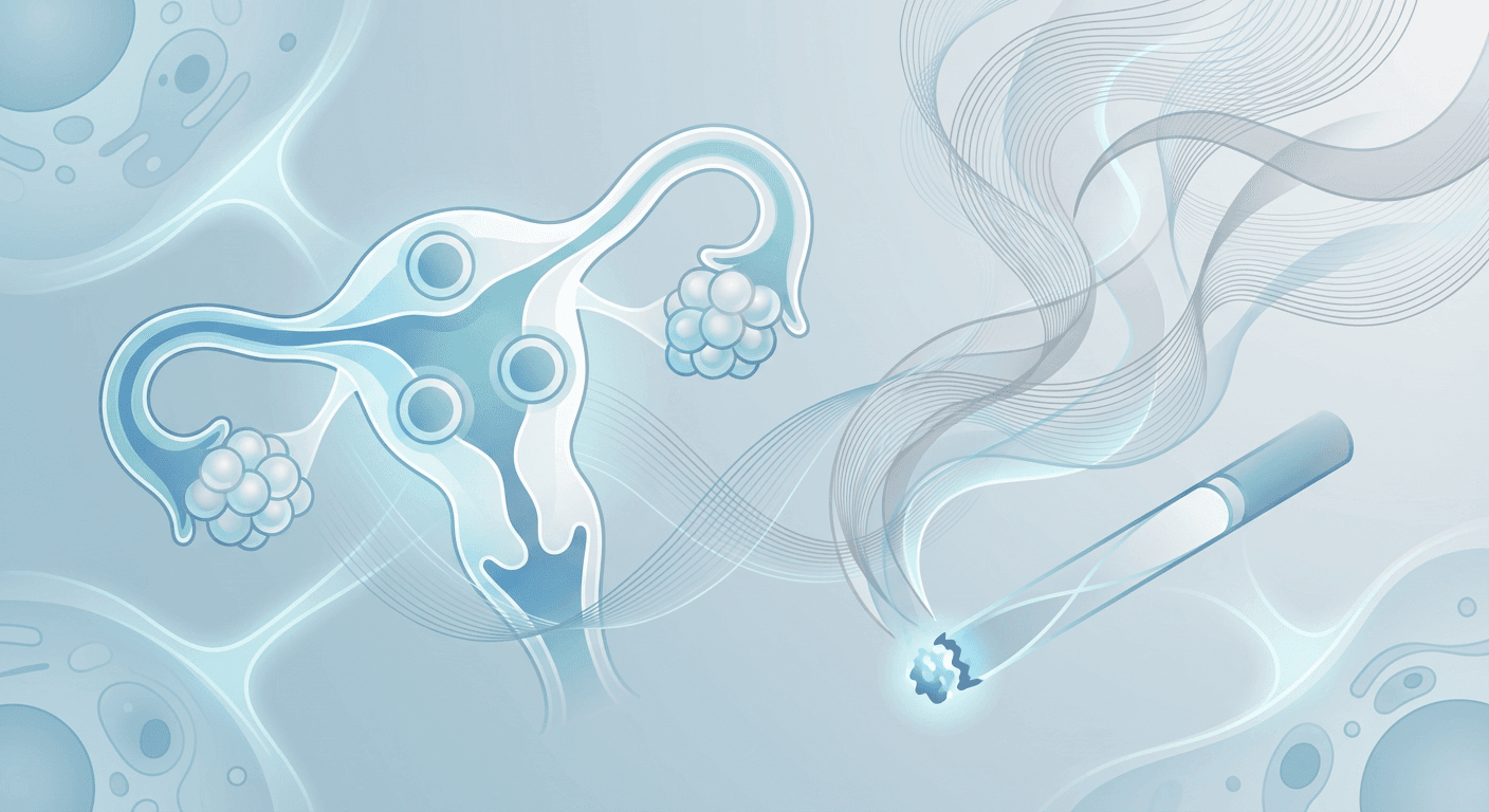 Medical illustration for 基于美国NIH资料 | 吸烟是否与多囊卵巢综合征的发生风险或病情加重有关? - Persly Health Information