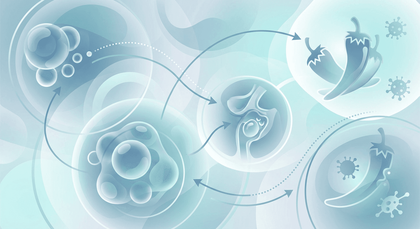 Medical illustration for Basado en PubMed | ¿Es cierto que comer alimentos picantes puede empeorar el síndrome de ovario poliquístico o agravar sus síntomas? - Persly Health Information