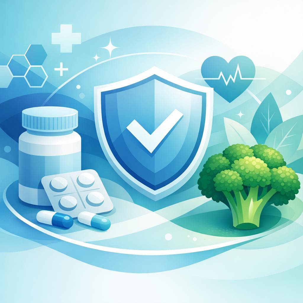 Medical illustration for Based on NIH | Is it safe to eat broccoli daily while taking prednisone? - Persly Health Information