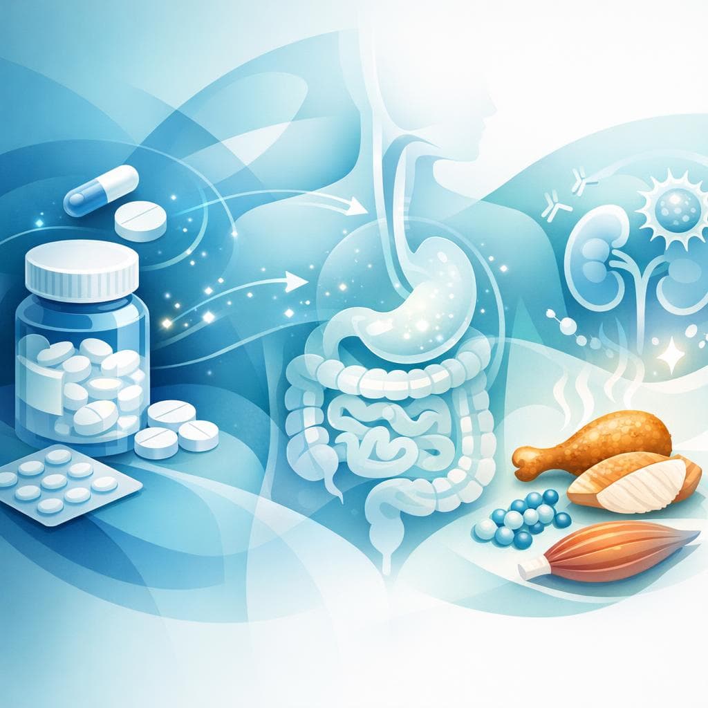 Medical illustration for Based on NIH | Is it safe to eat chicken after taking prednisone, or do I need to wait a certain amount of time to avoid any interactions? - Persly Health Information