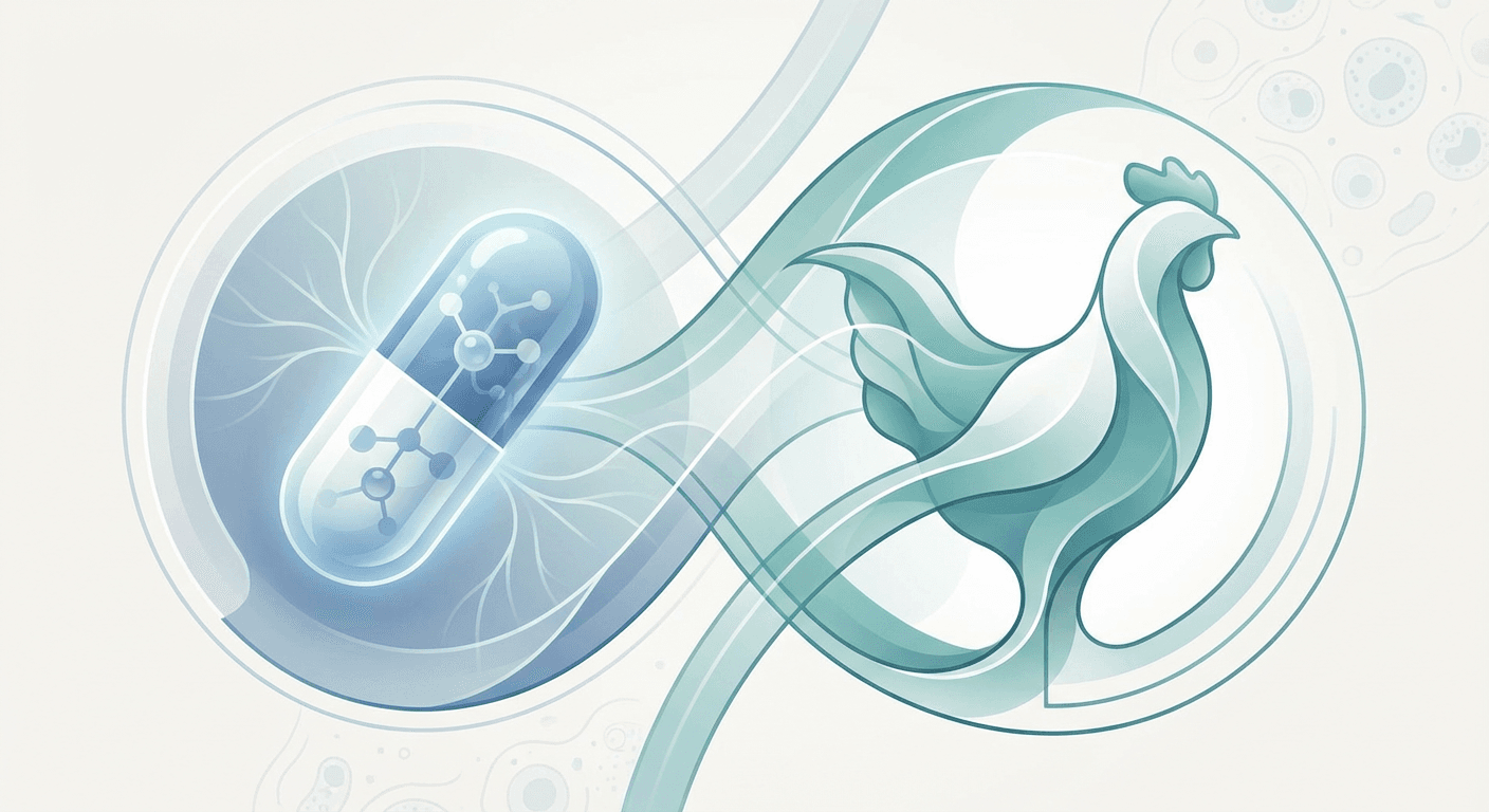 Medical illustration for Does prednisone increase your risk of getting sick from eating undercooked chicken? - Persly Health Information