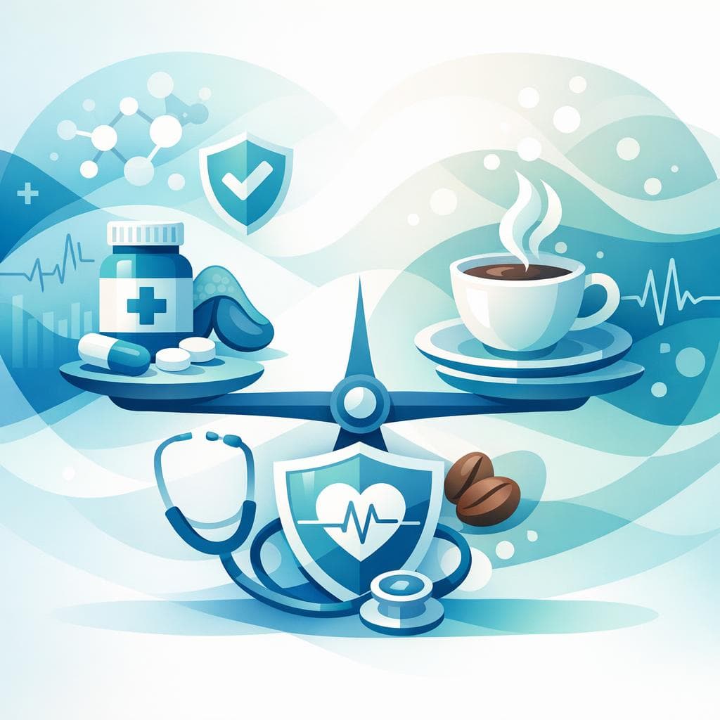 Medical illustration for Based on PubMed | Is it safe to drink coffee every day while taking prednisone? - Persly Health Information