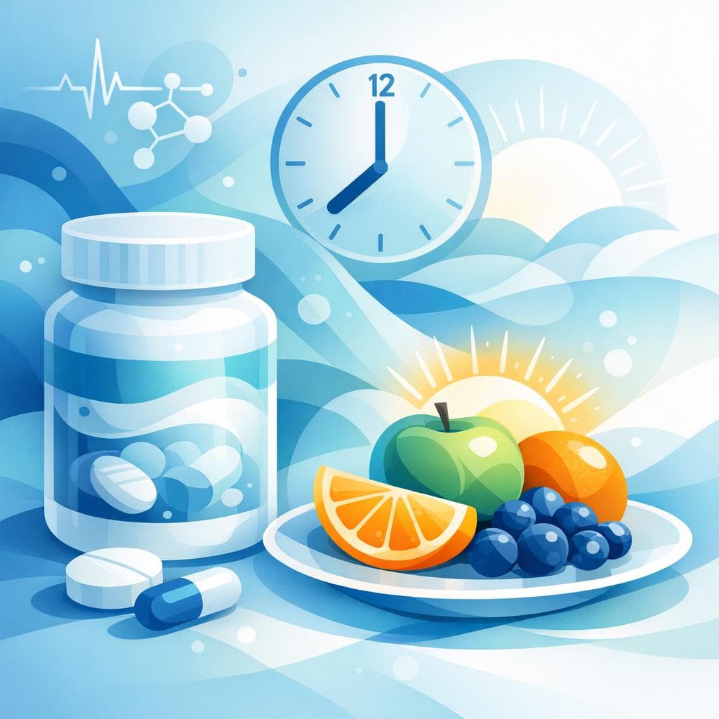 Medical illustration for Based on NIH | Is it safe to eat fruit like grapefruit with my morning dose of prednisone, or could it affect how the medication is absorbed or metabolized? - Persly Health Information
