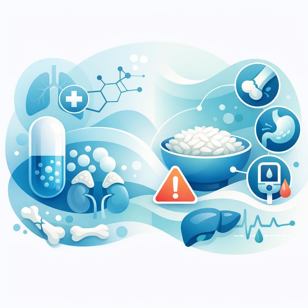 Medical illustration for Based on NIH | Does eating rice increase the risk of side effects when taking Prednisone? - Persly Health Information
