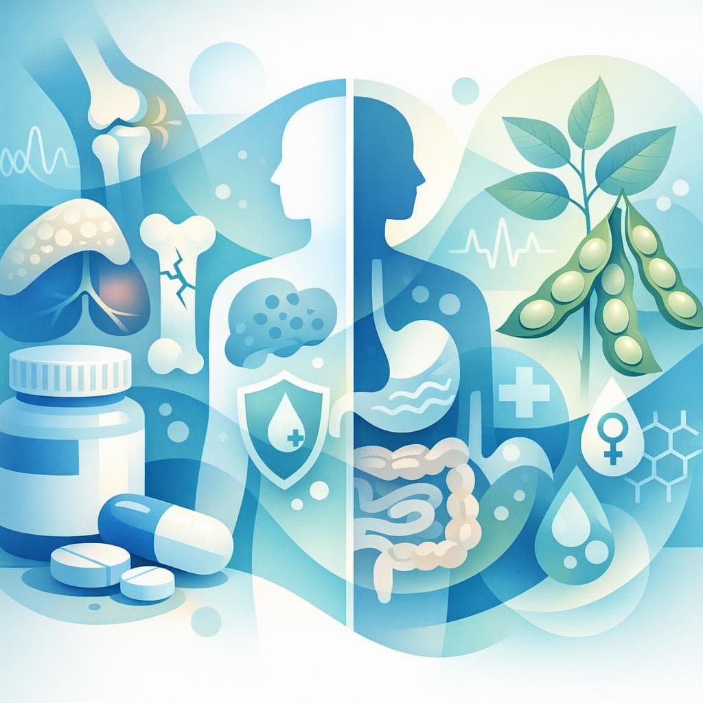 Medical illustration for Based on PubMed | Is it true that consuming soy foods or soy supplements while taking prednisone increases the risk of side effects? - Persly Health Information