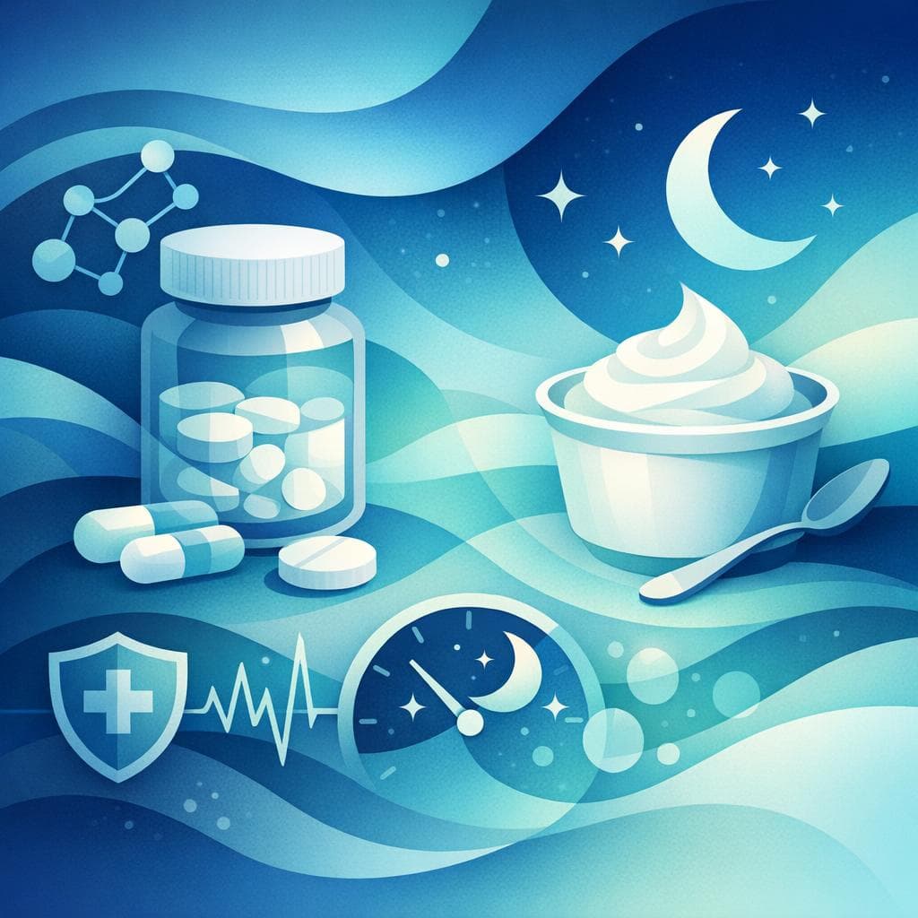 Medical illustration for Based on NIH | Is it safe to eat yogurt at night while taking prednisone, or can dairy interfere with its absorption or effectiveness? - Persly Health Information