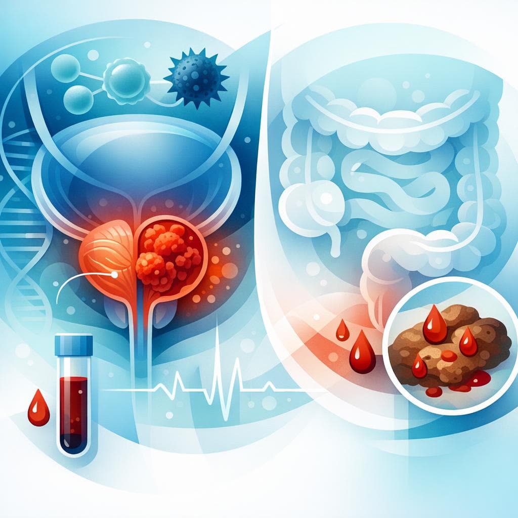 Medical illustration for Is blood in stool linked to prostate cancer? - Persly Health Information