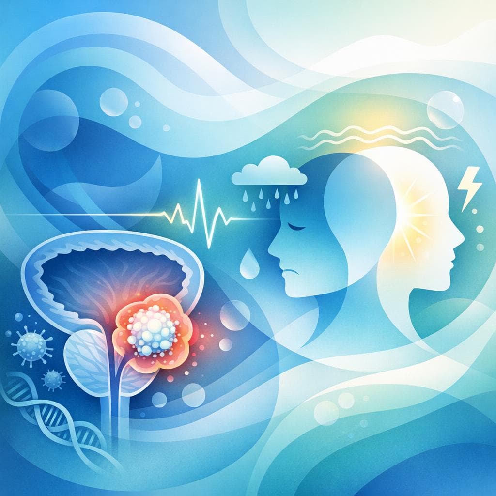 Medical illustration for 前列腺癌会引起情绪波动吗?原因与管理全解 - Persly Health Information