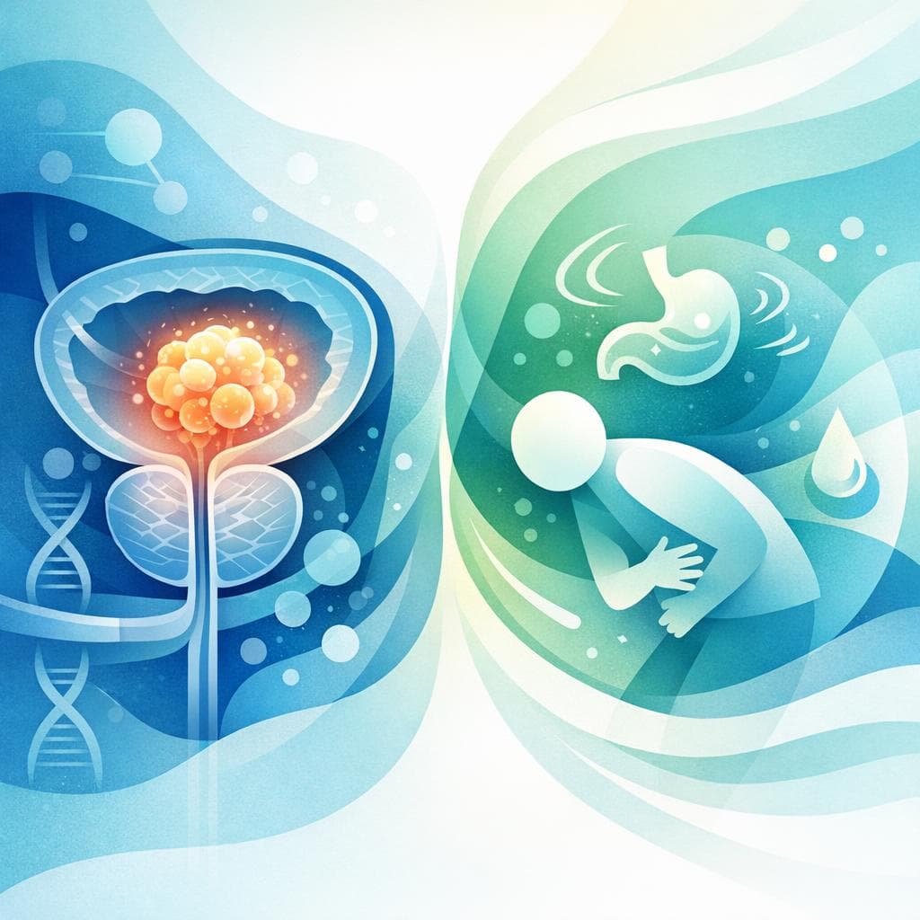Medical illustration for 전립선암에서 메스꺼움·구토: 흔한가요? 원인과 관리 - Persly Health Information