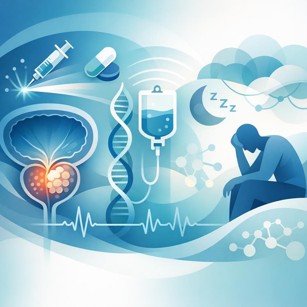 Medical illustration for 前立腺がん治療で疲労はよくある副作用?対策まとめ - Persly Health Information