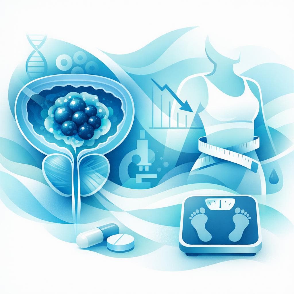 Medical illustration for Weight loss in prostate cancer: causes and care - Persly Health Information