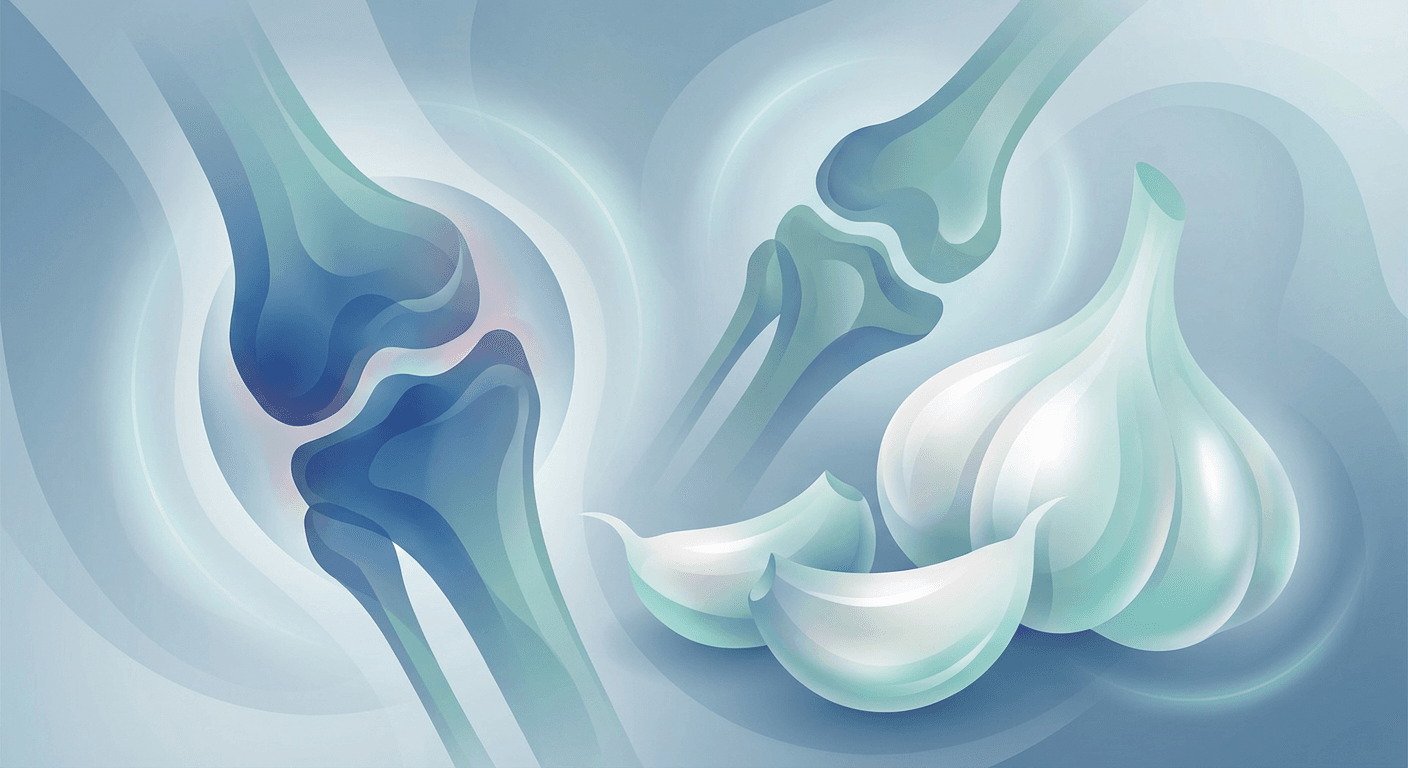 Medical illustration for Based on PubMed | Does garlic supplementation improve symptoms or inflammatory markers in people with rheumatoid arthritis? - Persly Health Information