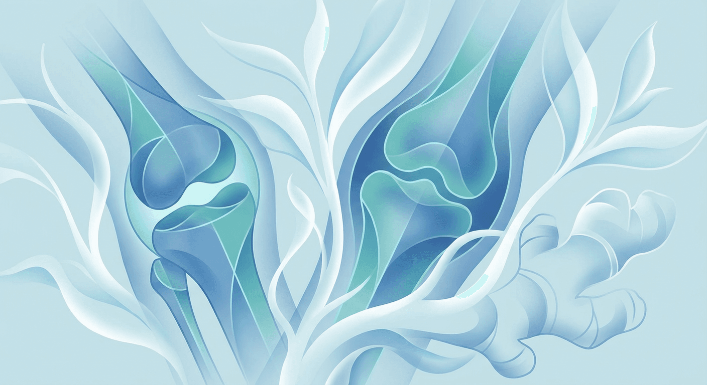 Medical illustration for 基于PubMed资料 | 生姜在类风湿性关节炎患者中是否有经证据验证的抗炎和止痛效果? - Persly Health Information