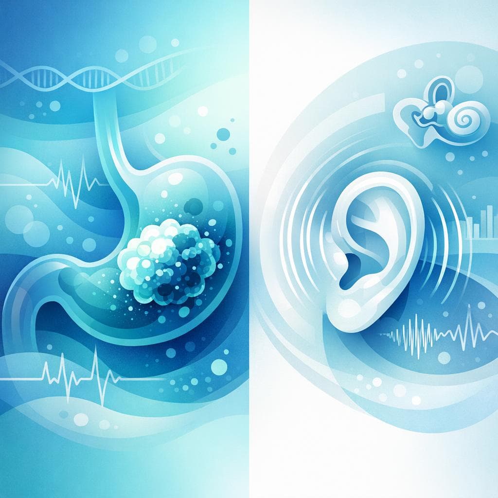 Medical illustration for Hearing loss and stomach cancer: causes and care - Persly Health Information