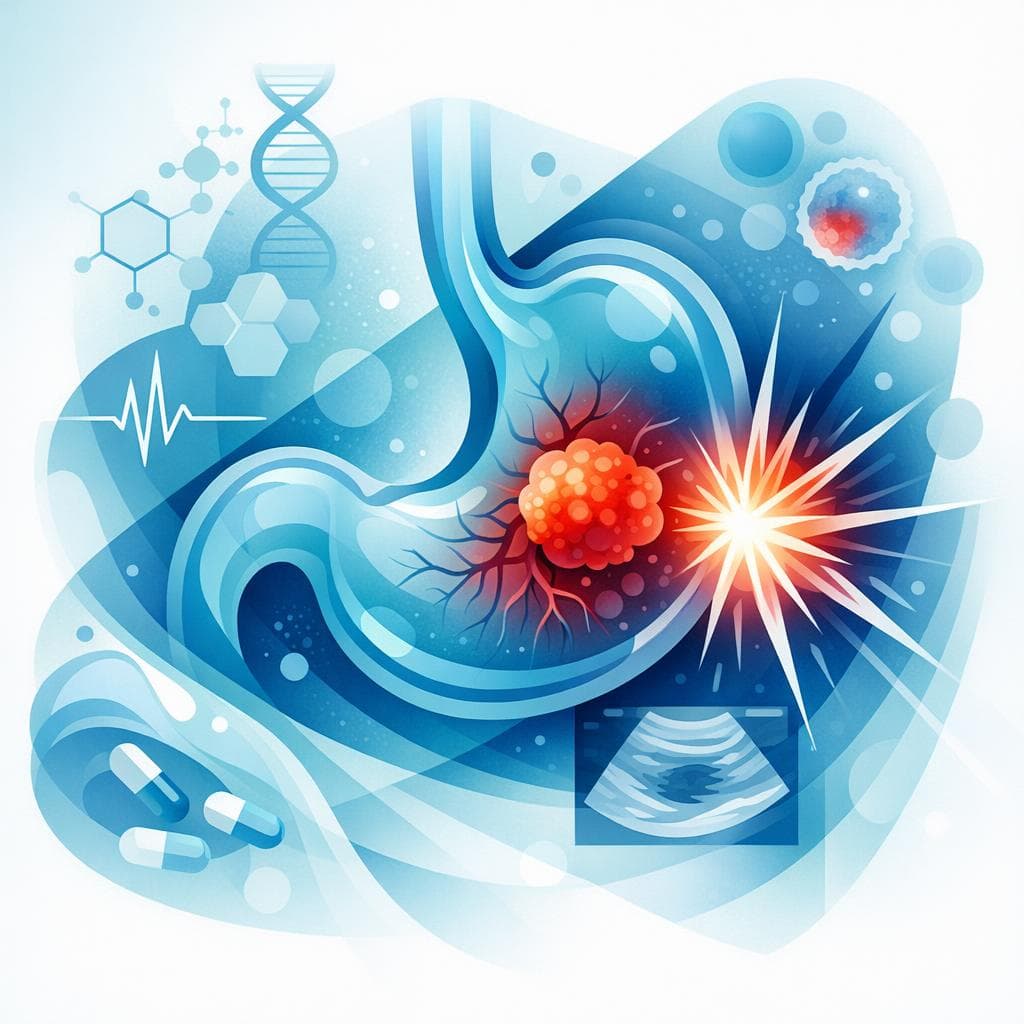 Medical illustration for Stomach cancer pain: how common, causes, and treatments - Persly Health Information