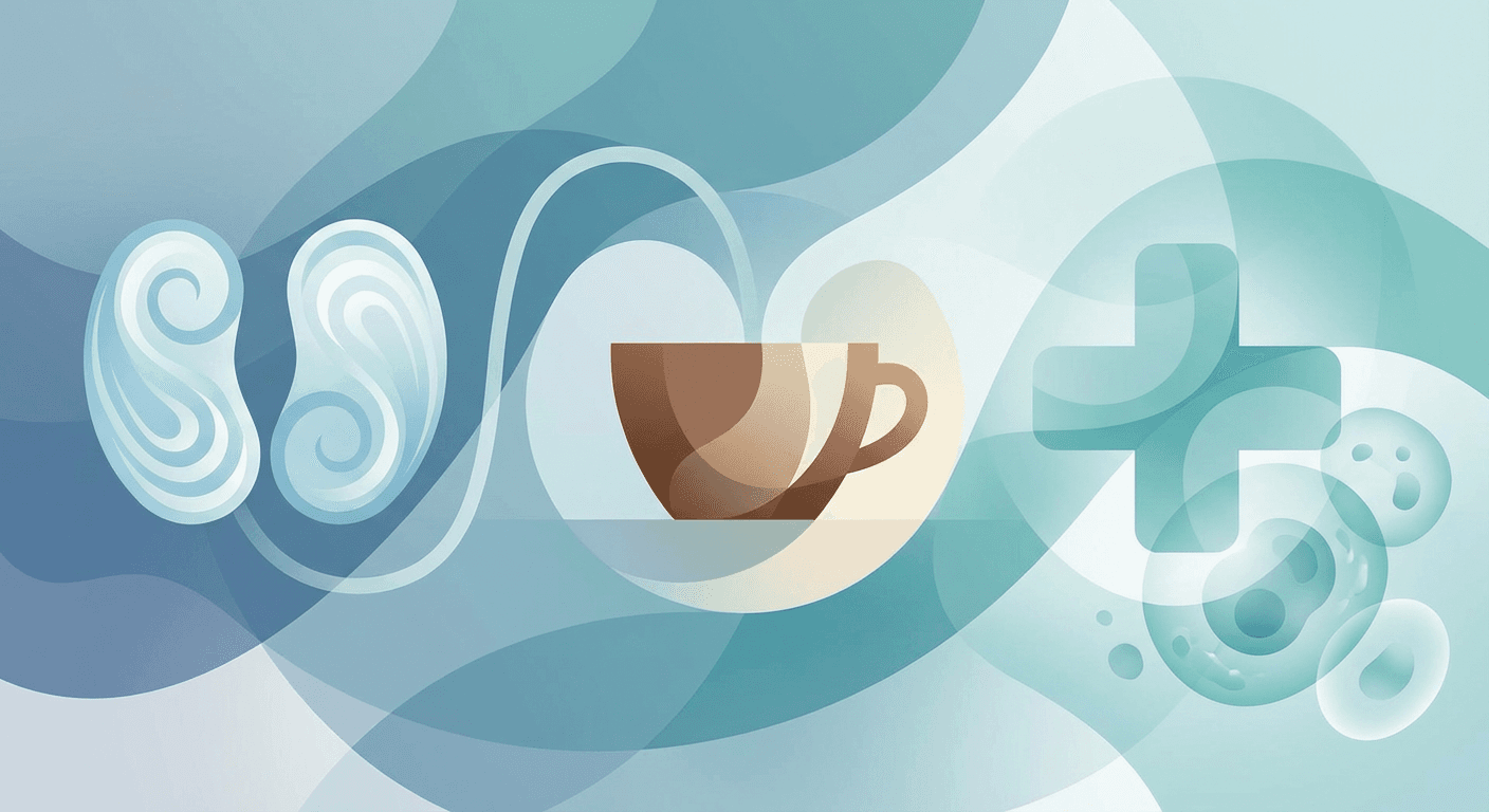 Medical illustration for Basado en PubMed | ¿El consumo de café aumenta el riesgo de cáncer testicular? - Persly Health Information