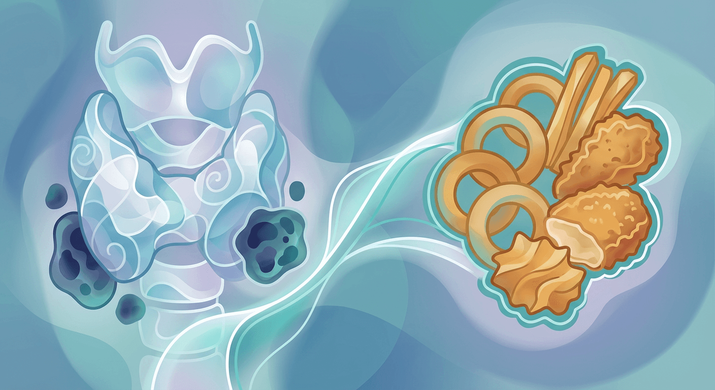 Medical illustration for 甲状腺癌能吃油炸食品吗?安全性与影响解析 - Persly Health Information