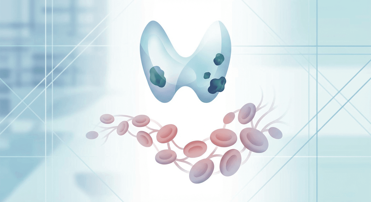 Medical illustration for Hierro bajo en cáncer de tiroides: qué significa - Persly Health Information
