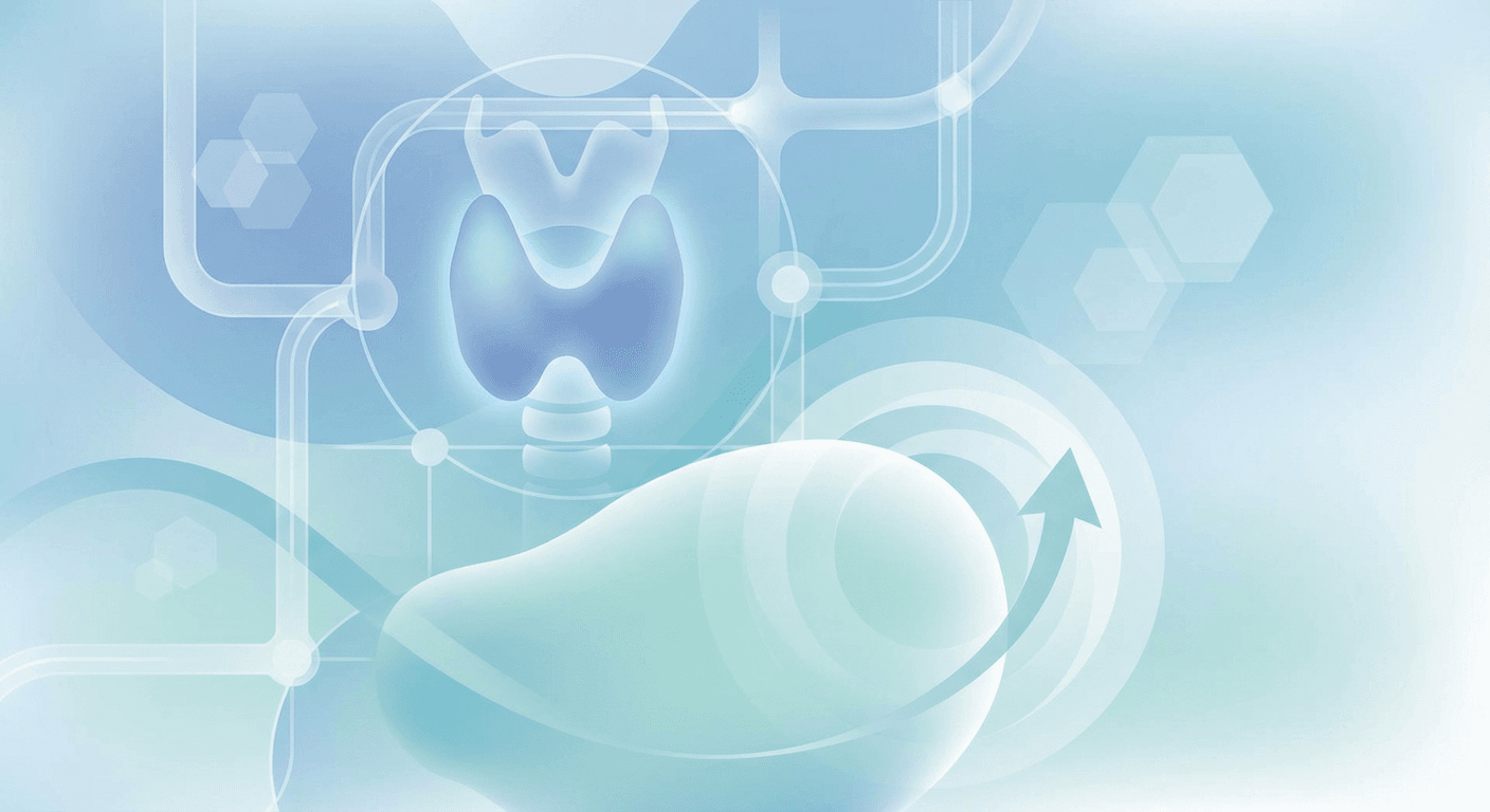 Medical illustration for 甲状腺がん治療で体重増加は起こる?管理法まとめ - Persly Health Information